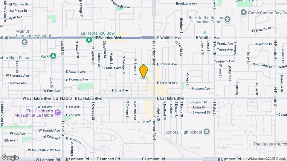 1051 E Stearns Ave Map and Location Details