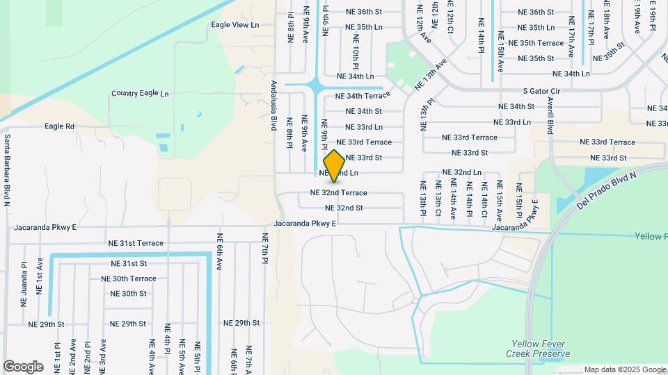 927 NE 32nd Terrace Map and Location Details