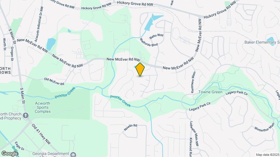 3221 McEver Woods Trail Map and Location Details