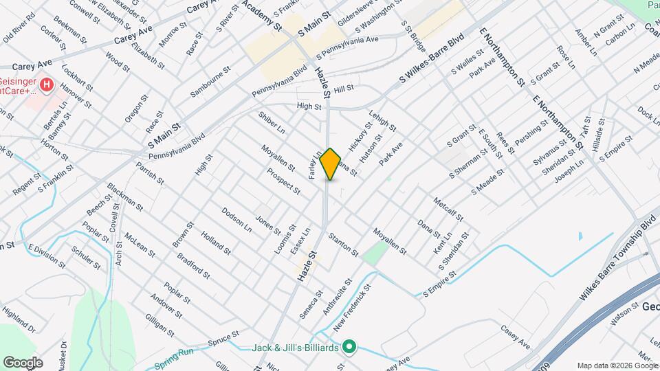 296 Hazle St, Unit 2 Units Map and Location Details