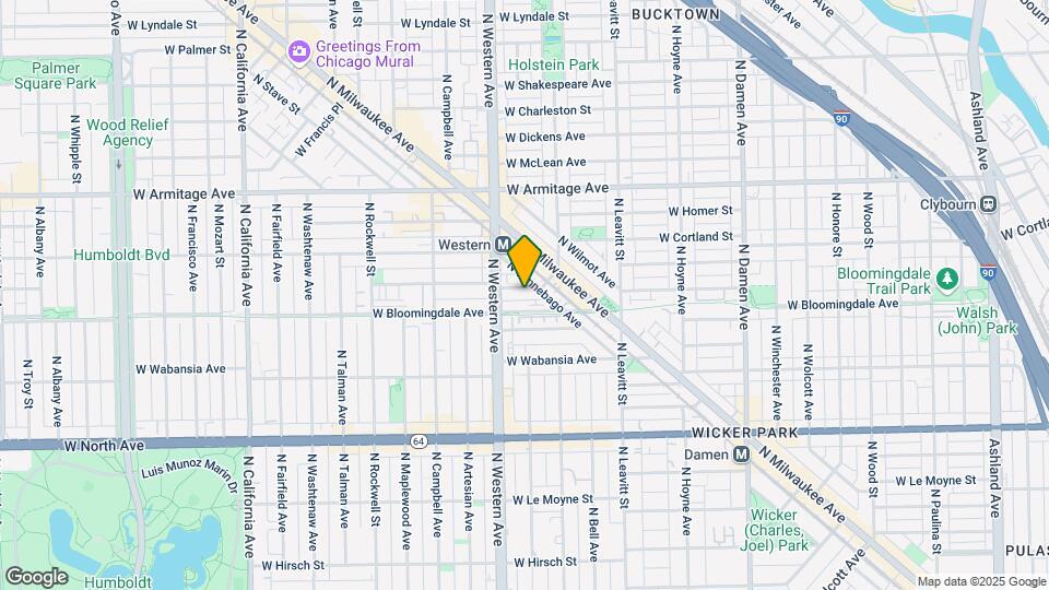 2335 W Moffat St, Unit # 02 Map and Location Details