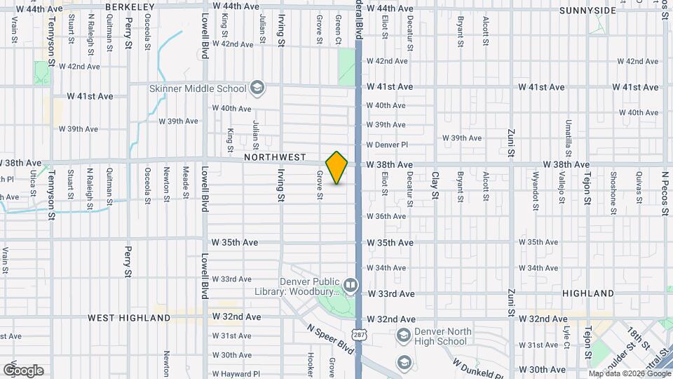 3056 W Clyde Pl Map and Location Details