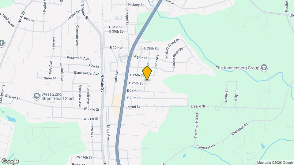 2520 Ashe Ave Map and Location Details