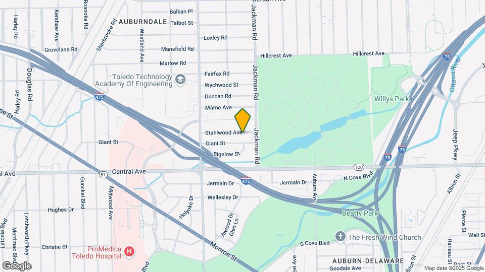 1733 Stahlwood Ave Map and Location Details