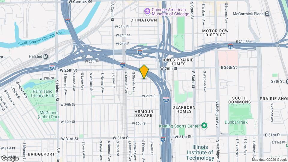 2641 S Princeton Ave, Unit 1F Mapa y Detalles de la Ubicación