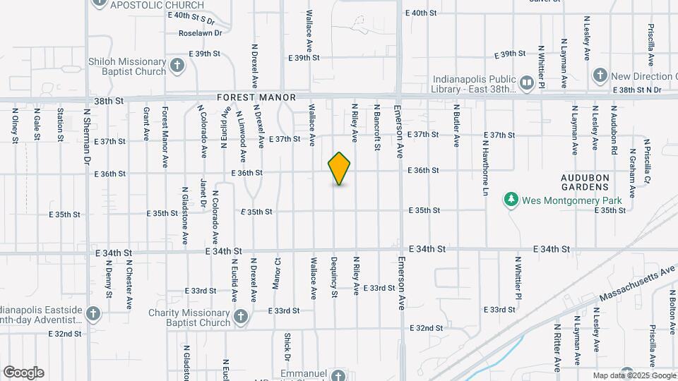 3535 N Dequincy St Map and Location Details