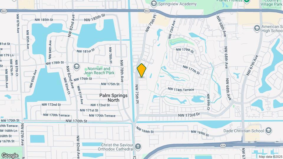 7565 NW 177th Terrace Map and Location Details