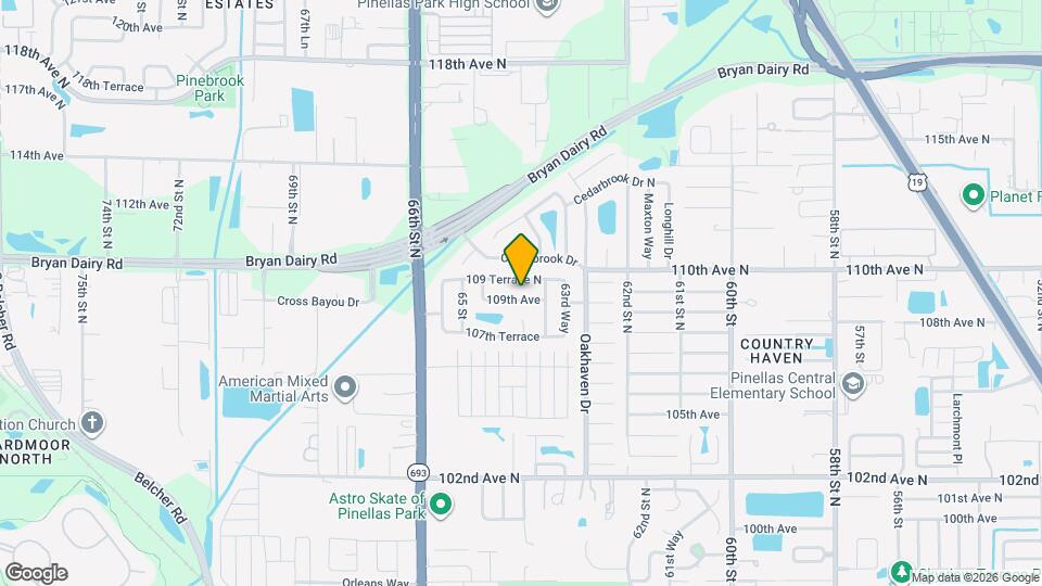 6427 109th Ave Map and Location Details