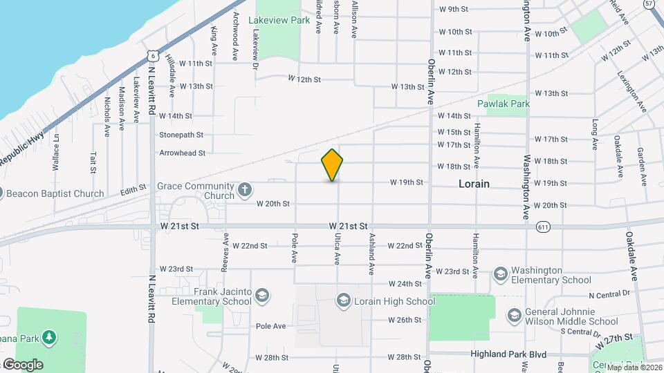 1505 W 19th St Map and Location Details
