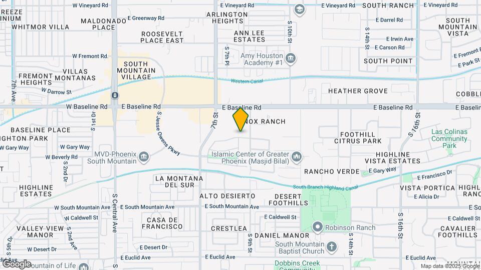 836 E Constance Wy Map and Location Details