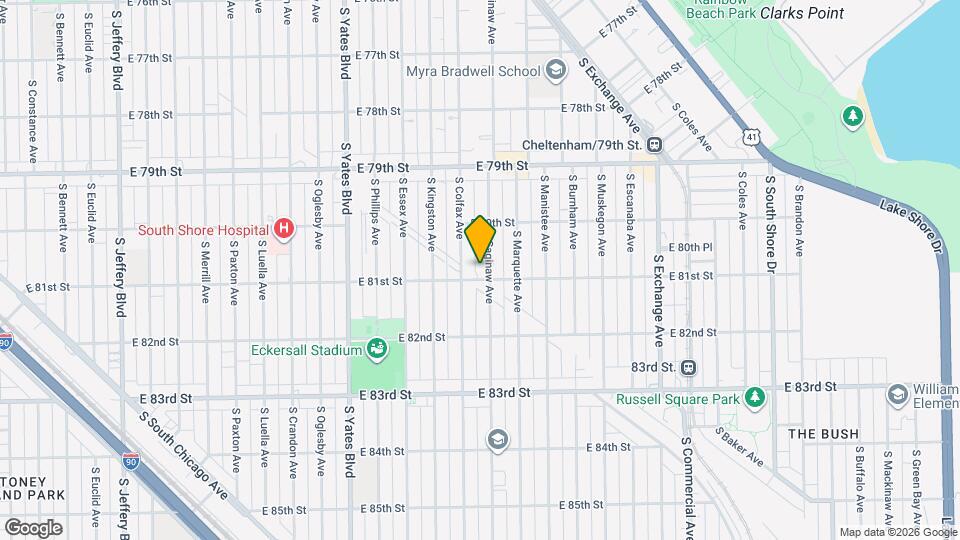 8050 S Saginaw Ave Map and Location Details
