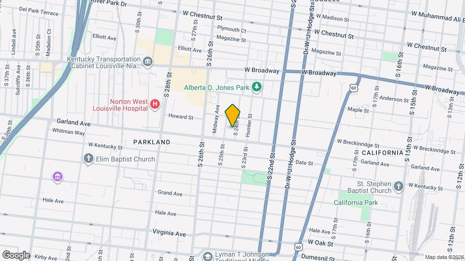 864 S 24th St Map and Location Details