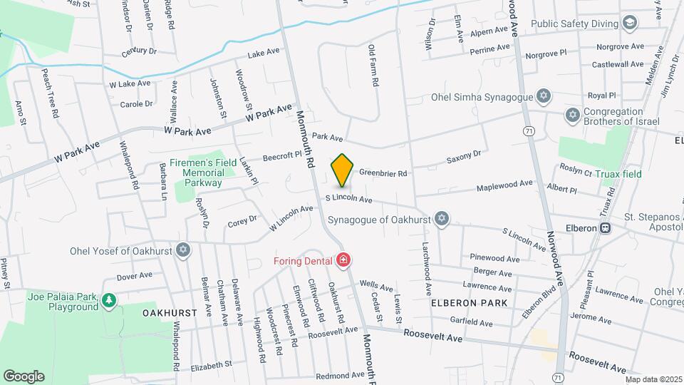 349 S Lincoln Ave Map and Location Details