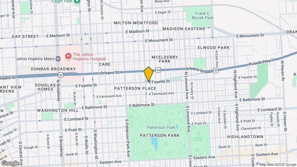 2501 E Fayette St Map and Location Details