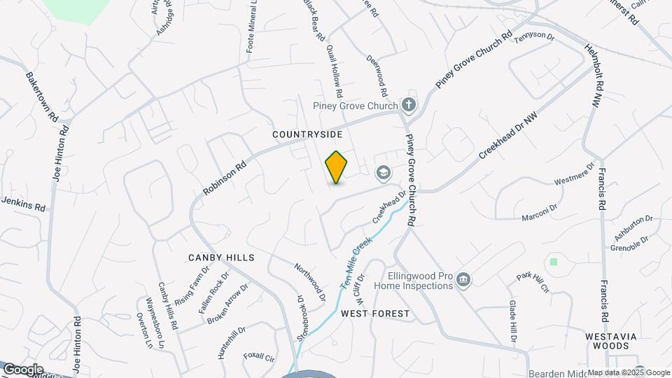 2000 Countryhill Ln Mapa y Detalles de la Ubicación