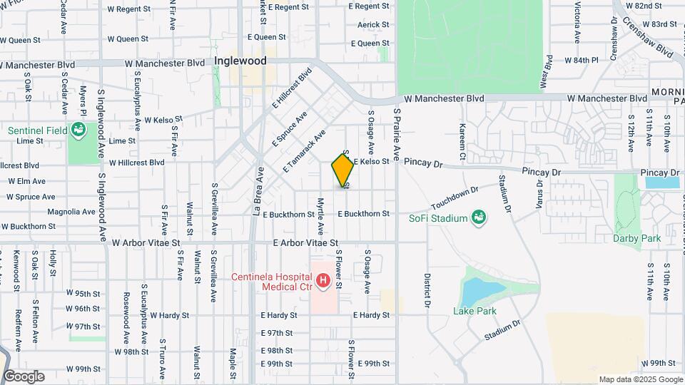 1030 E La Palma Dr Map and Location Details