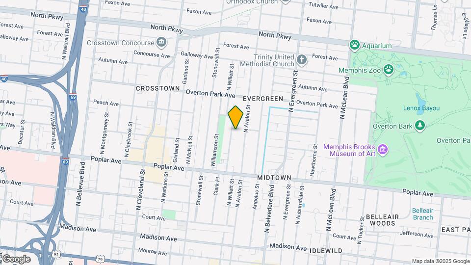 296 N Willett St Map and Location Details