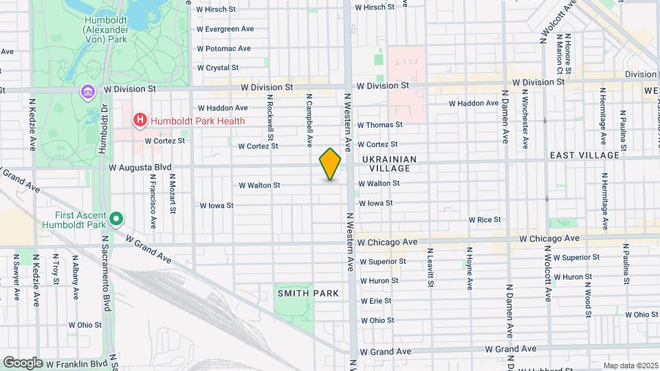 2437 W Walton St Mapa y Detalles de la Ubicación
