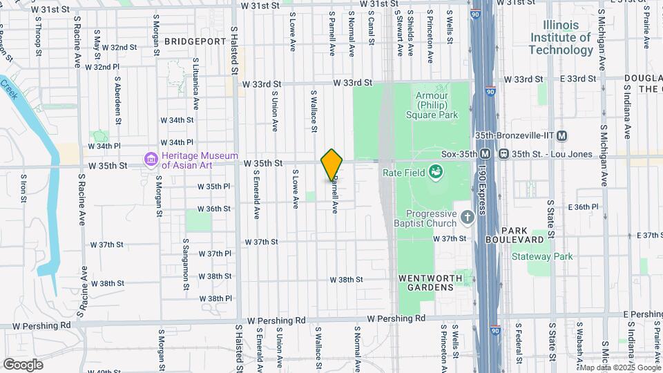 3540 S Parnell Ave Mapa y Detalles de la Ubicación