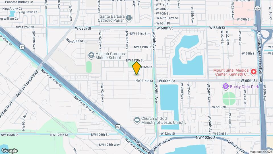 8810 NW 114th Terrace Map and Location Details