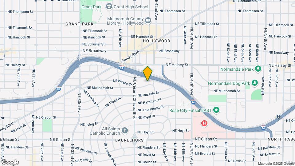 4115 NE Multnomah St Map and Location Details