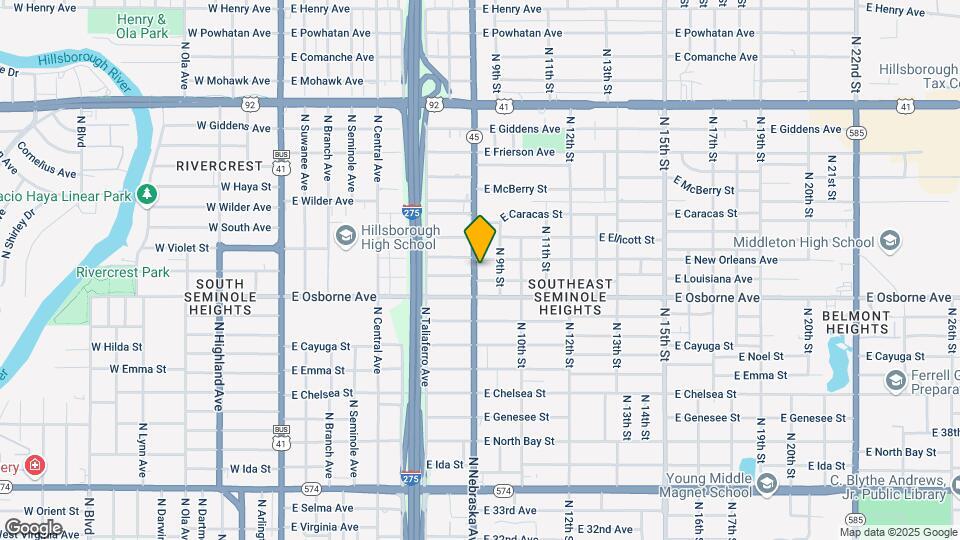 4913 N Nebraska Ave Map and Location Details