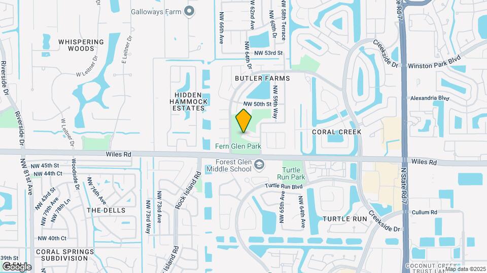 6390 NW 47th Ct Map and Location Details