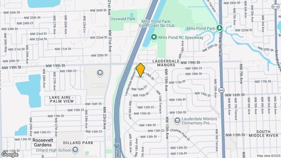 1720 NW 15th Terrace Map and Location Details
