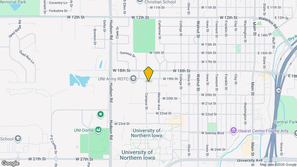 Campus Townhomes Map and Location Details