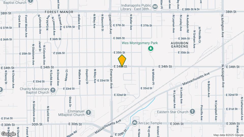 5207 E 34th St Map and Location Details