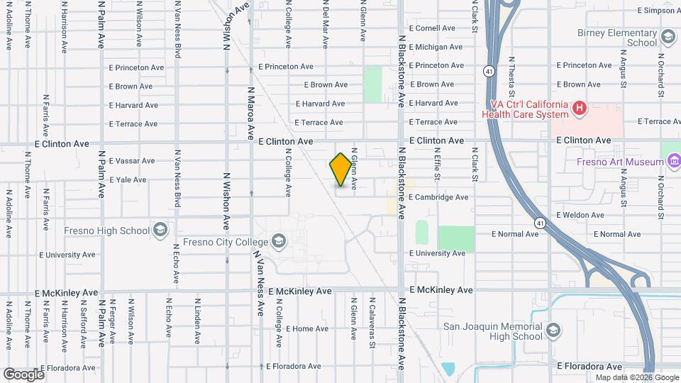 1409 E Cambridge Ave Map and Location Details