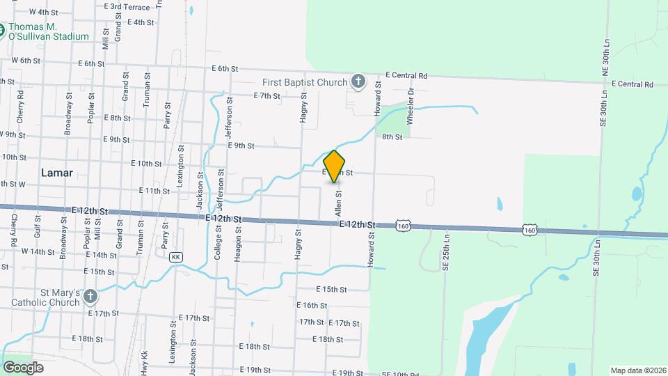 1101-1107 Allen St Map and Location Details