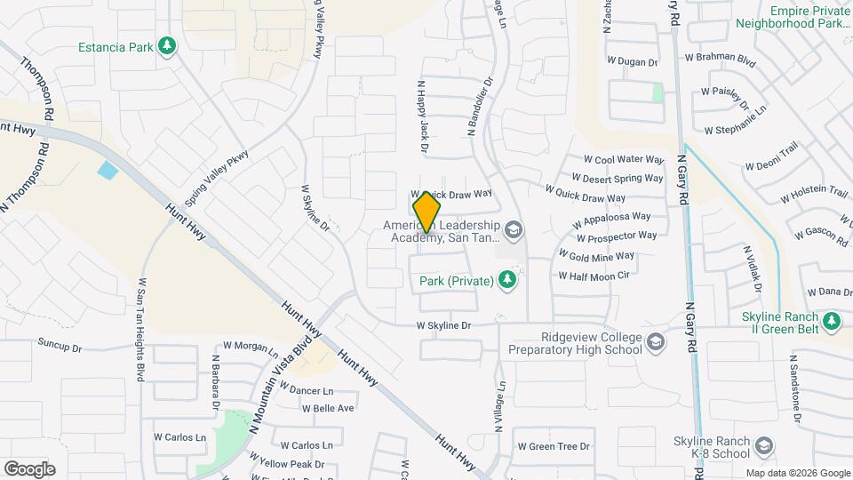 2641 W Prospector Way Map and Location Details
