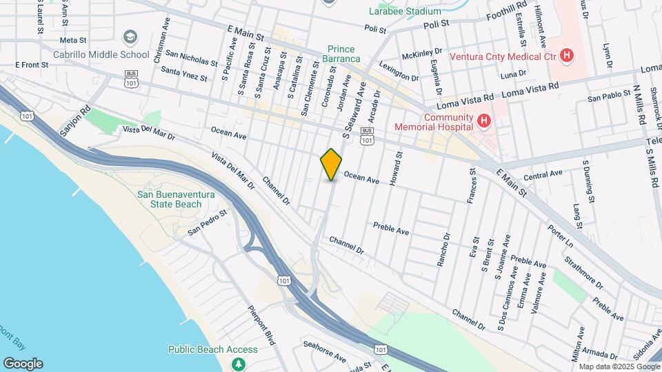453 S Seaward Ave Map and Location Details