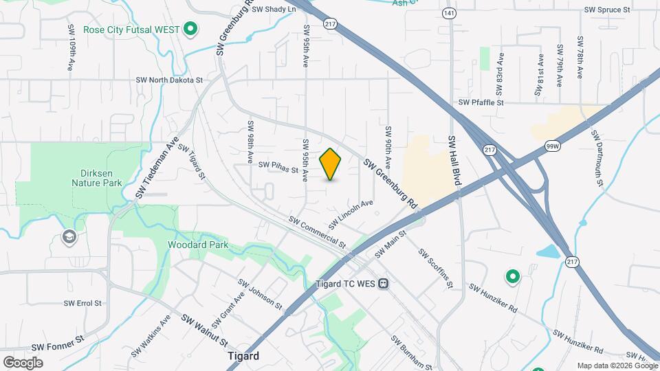 9381 SW Eunice Ln Map and Location Details