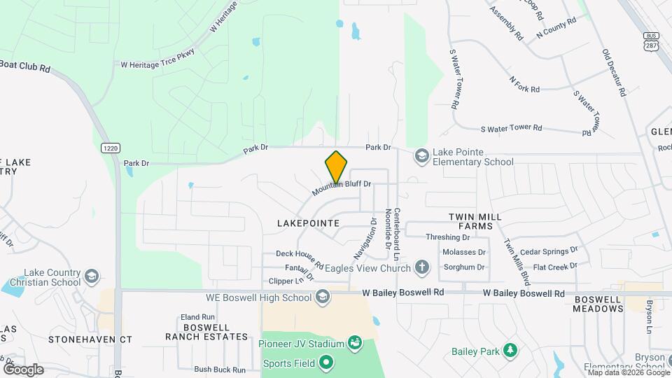 5825 Mountain Bluff Dr Map and Location Details