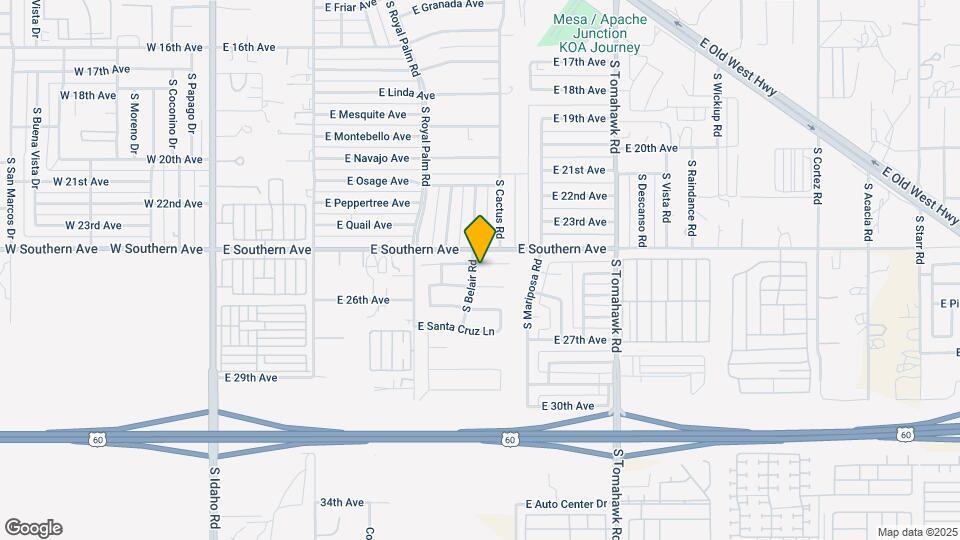 1033 E Yuma Ave Map and Location Details