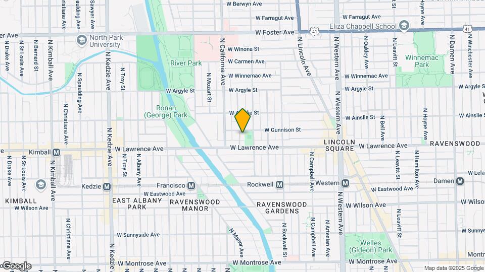 2719-2721 W Gunnison St Map and Location Details