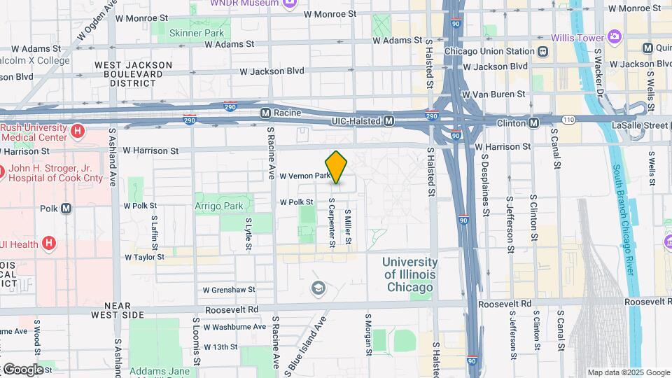 721 S Carpenter St Mapa y Detalles de la Ubicación