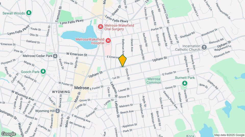 129 Upham St, Unit #3 Mapa y Detalles de la Ubicación