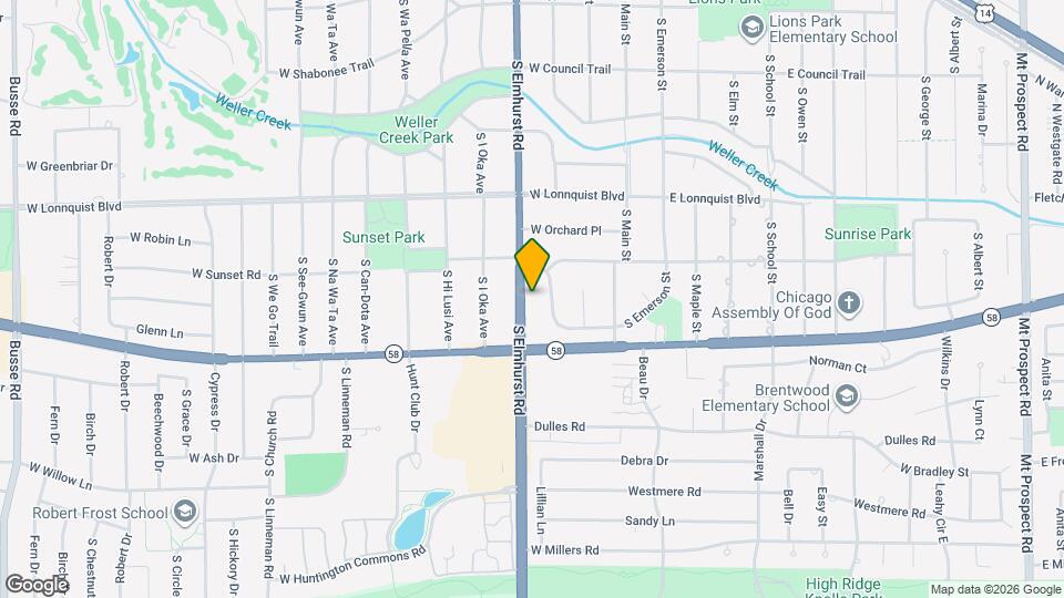 907 S Elmhurst Rd Mapa y Detalles de la Ubicación