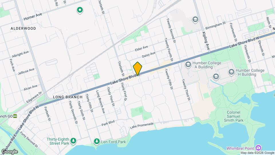 3393 Lake Shore Blvd W Map and Location Details