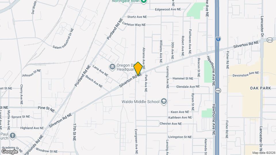 3164 Evergreen Ave NE Map and Location Details