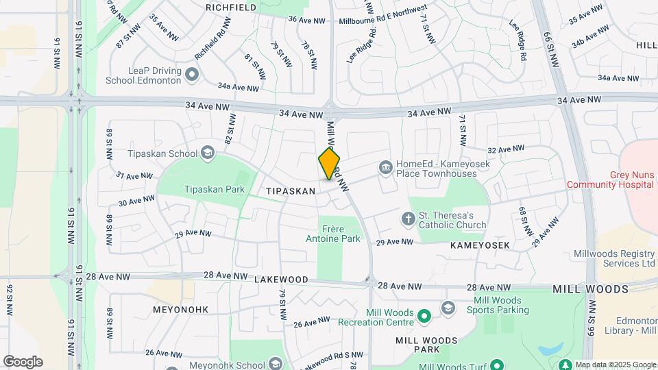 909 Lakewood Road North NW Map and Location Details