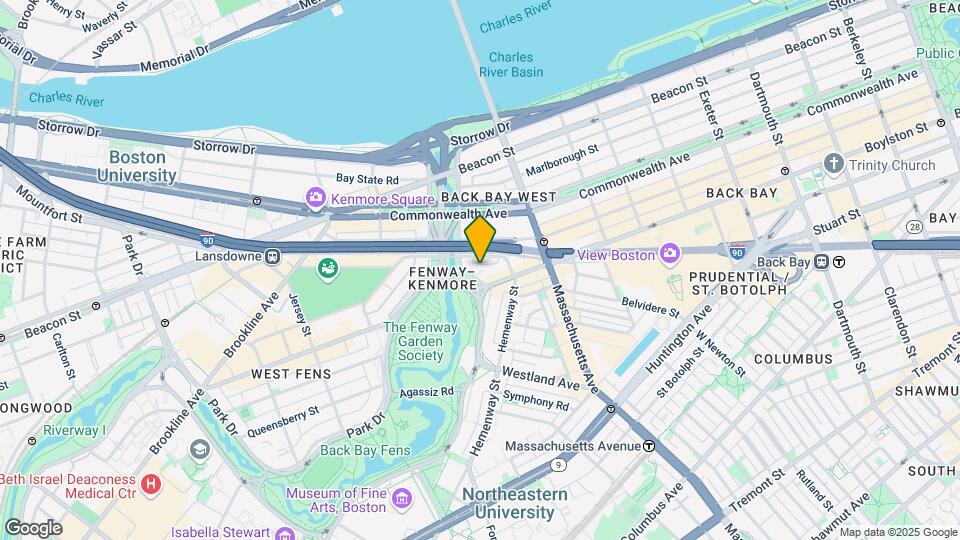 52 Charlesgate E, Unit 167 Map and Location Details