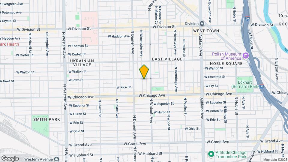 853 N Winchester Ave Mapa y Detalles de la Ubicación