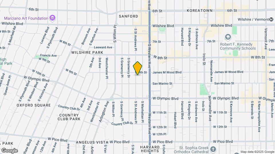 914 S St Andrews Pl Map and Location Details