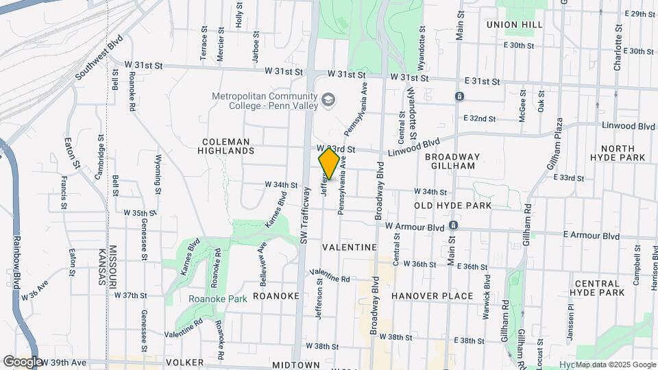 3421 Jefferson St Mapa y Detalles de la Ubicación