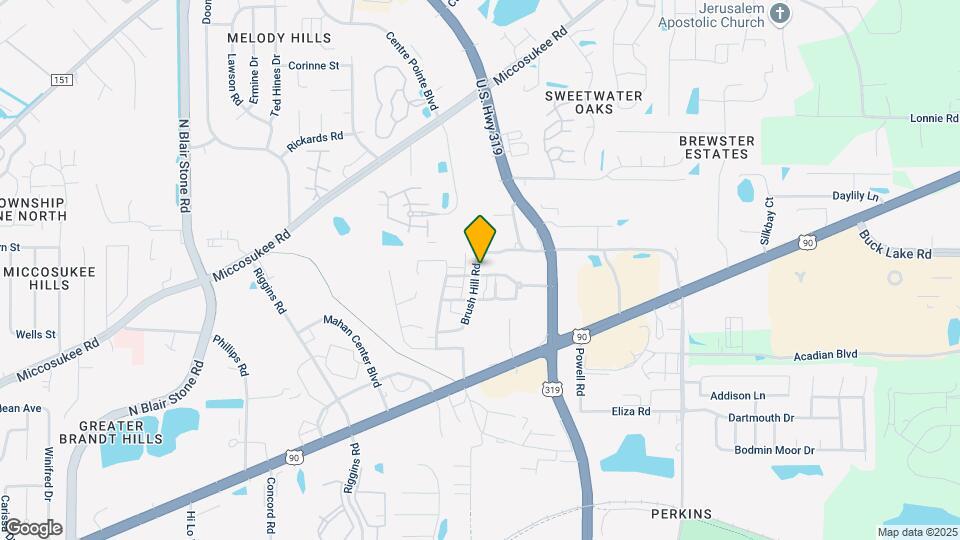 1715 Brush Hill Rd Map and Location Details