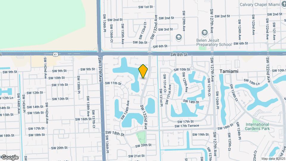 13224 SW 10th Terrace Map and Location Details